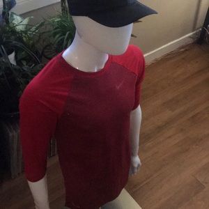 Nike 3/4 sleeve Dri fit baseball T Size S